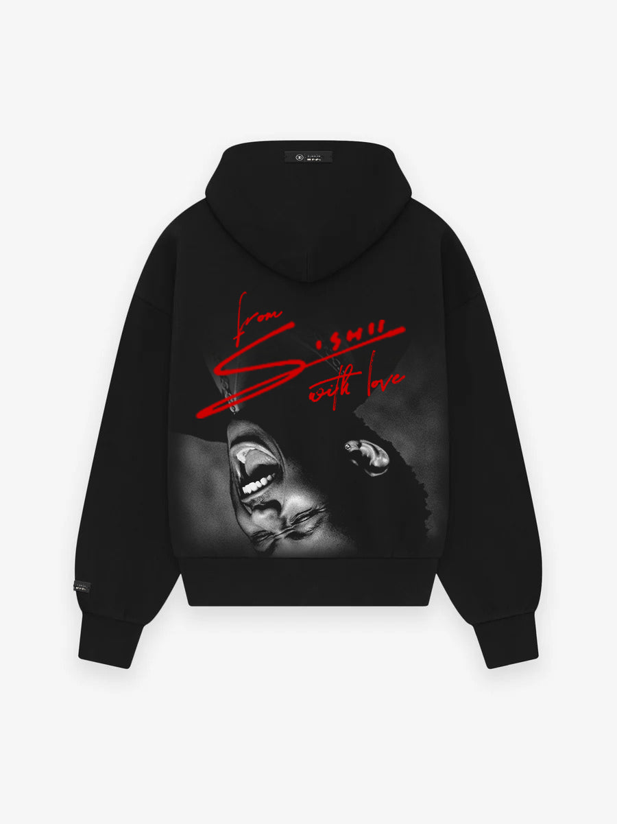 Love Sishii Black Hoodie